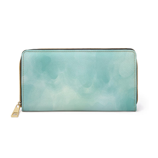 Teal Zipper Wallet