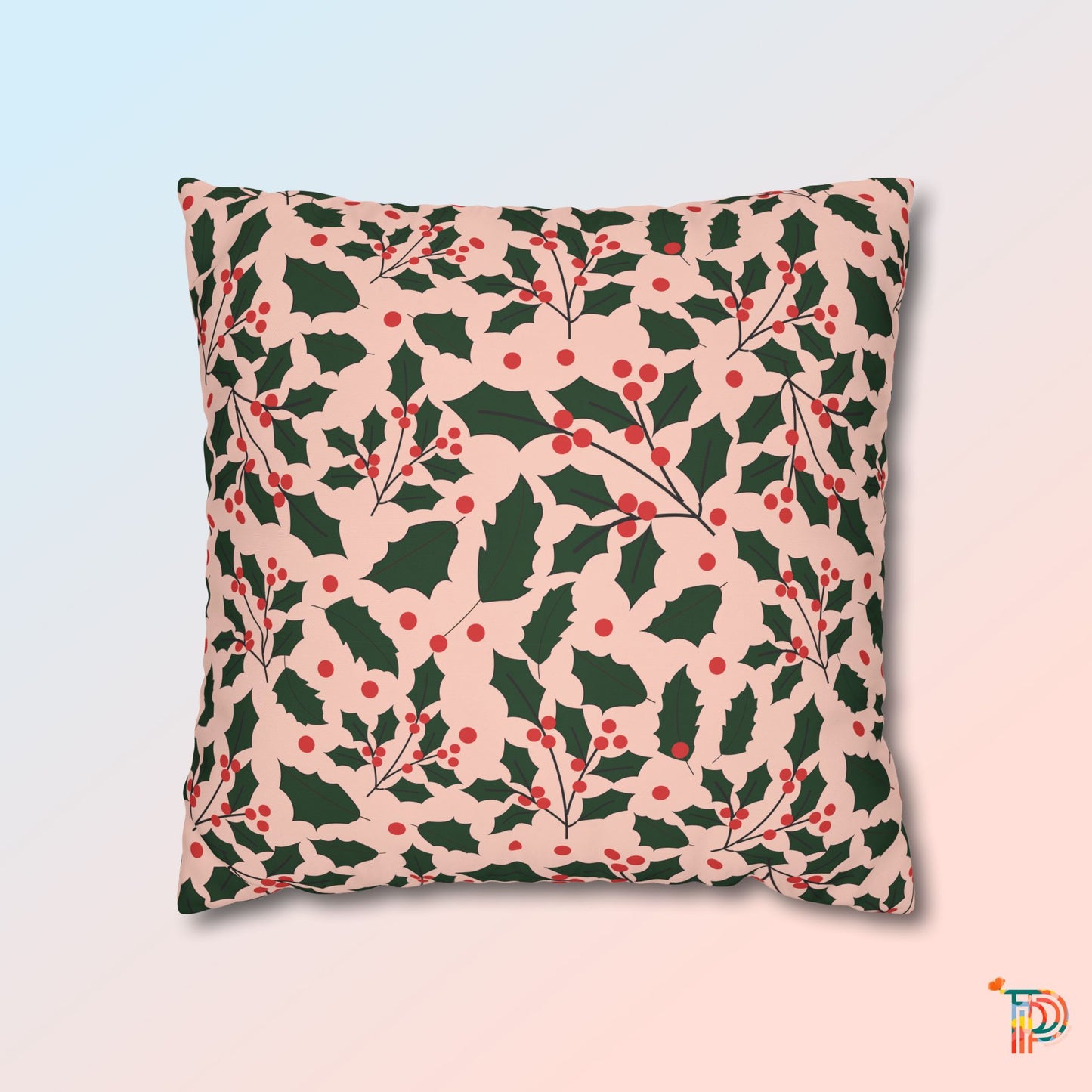 Christmas Floral Pillowcase