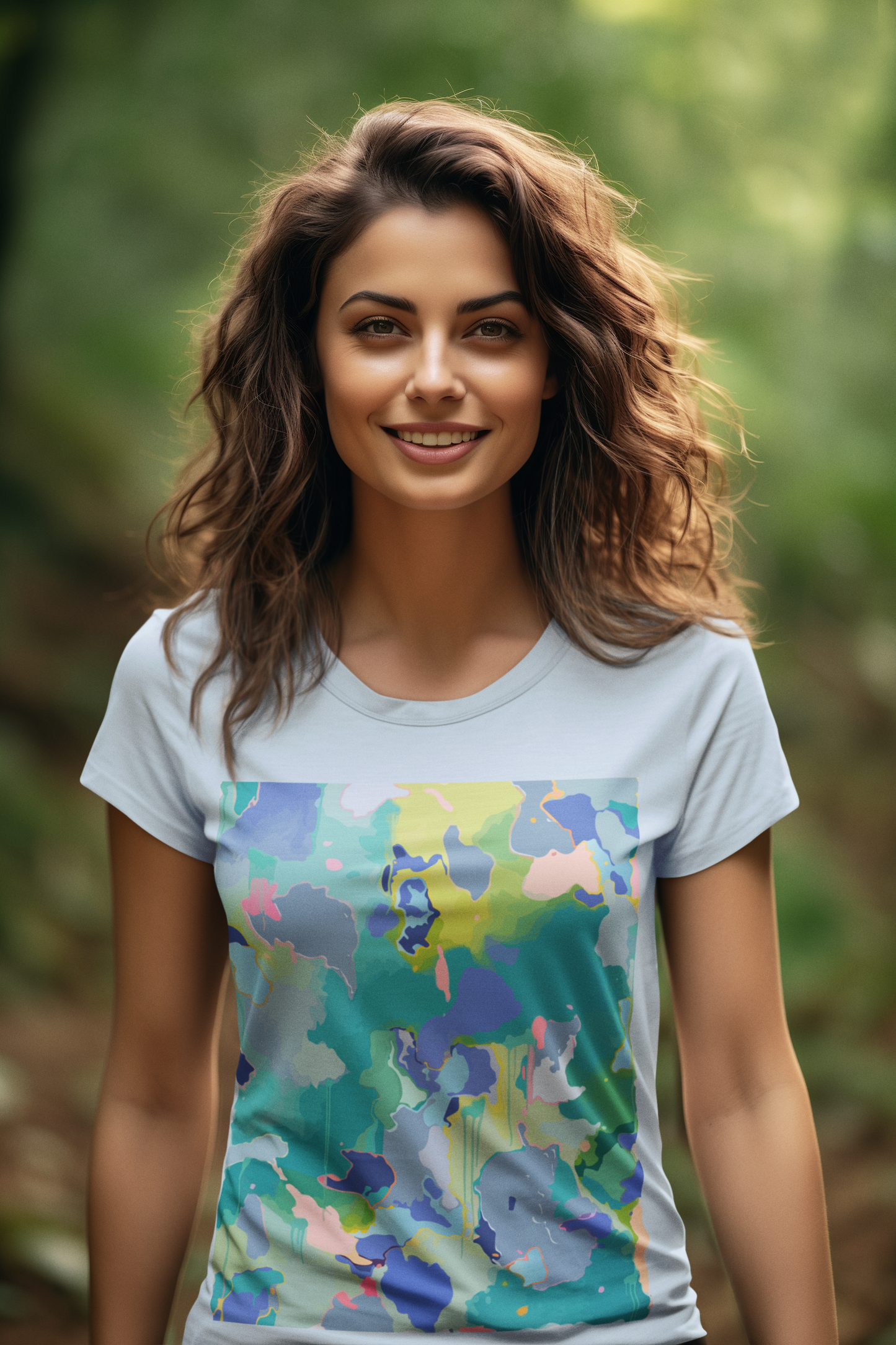 Colorful Abstract Women's Softstyle Tee