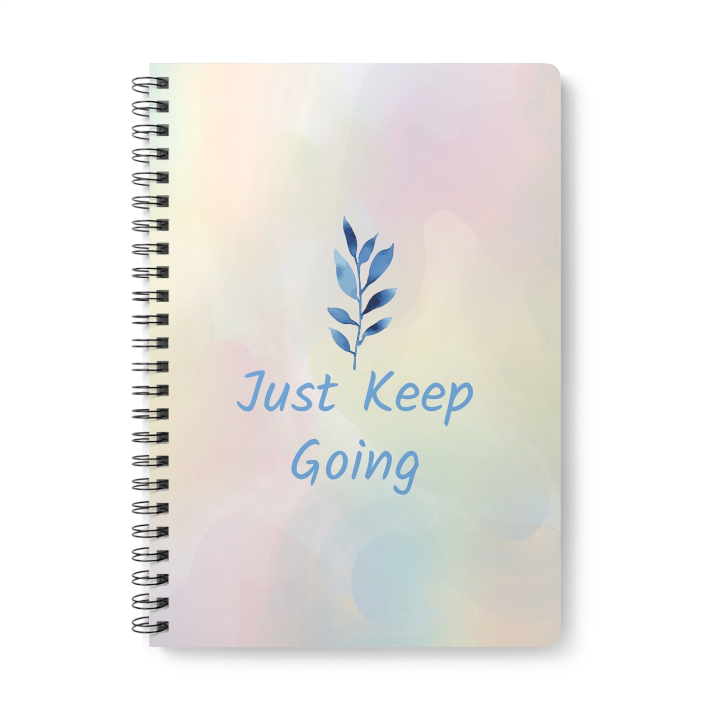 Pastel Rainbow Wirobound Softcover Notebook, A5