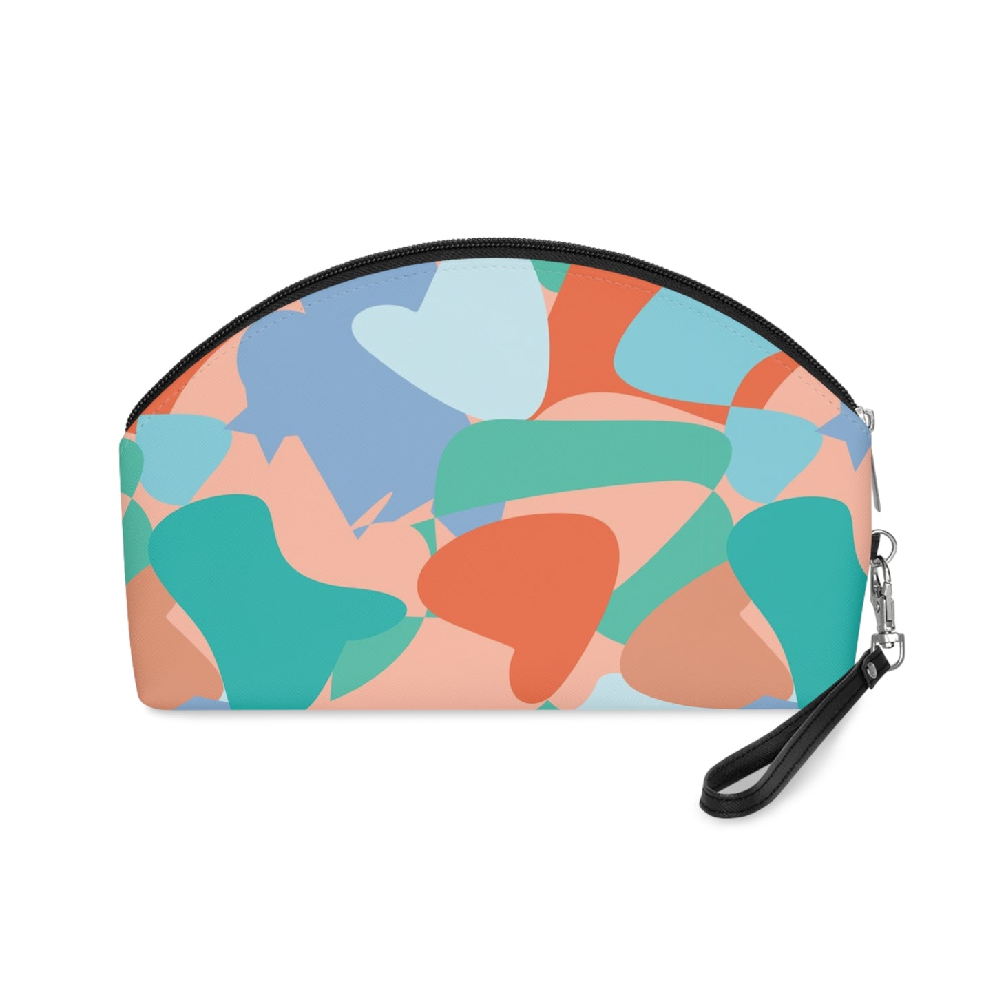 Multicolour Abstract Design Printed Makeup Bag