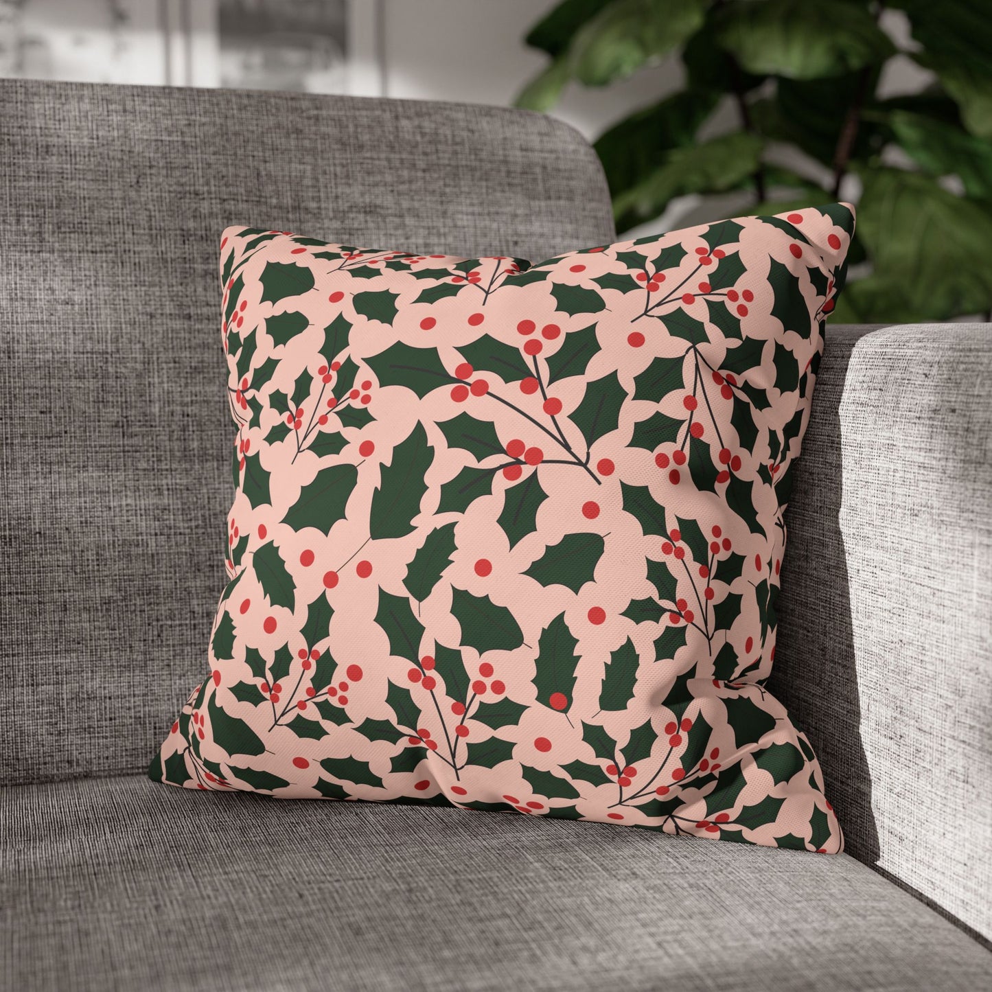 Christmas Floral Pillowcase