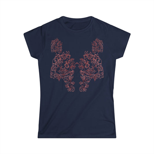 Handdrawn Floral Women's Softstyle Tee