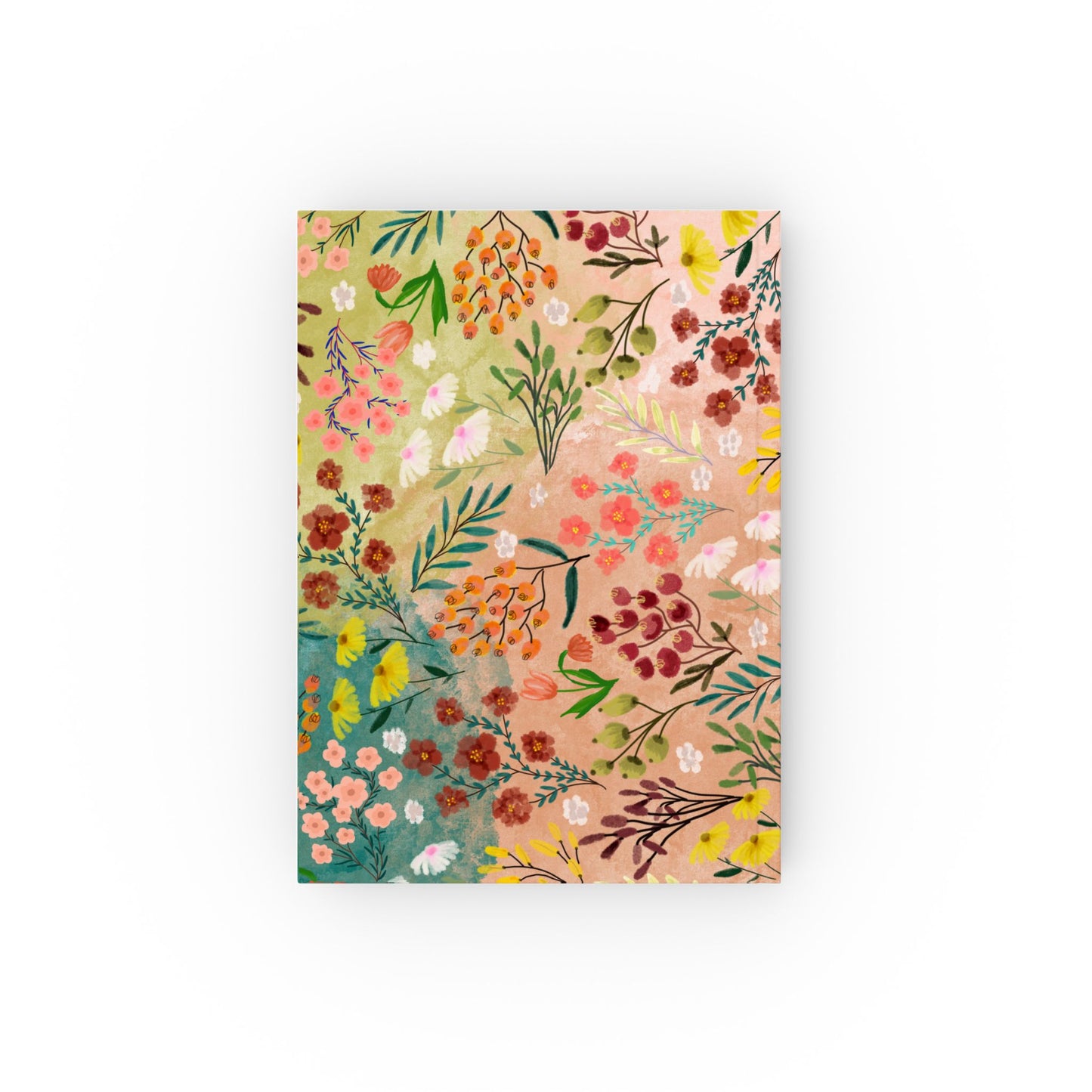 Colourful Floral Hard Backed Cover Journal