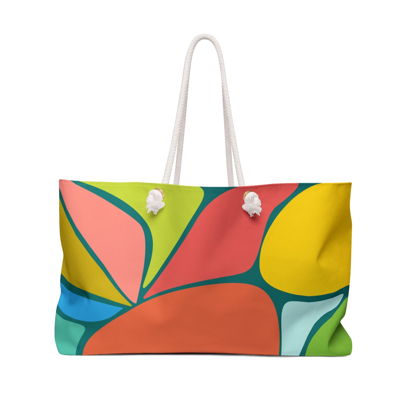 Abstract Colour Block Weekender Bag