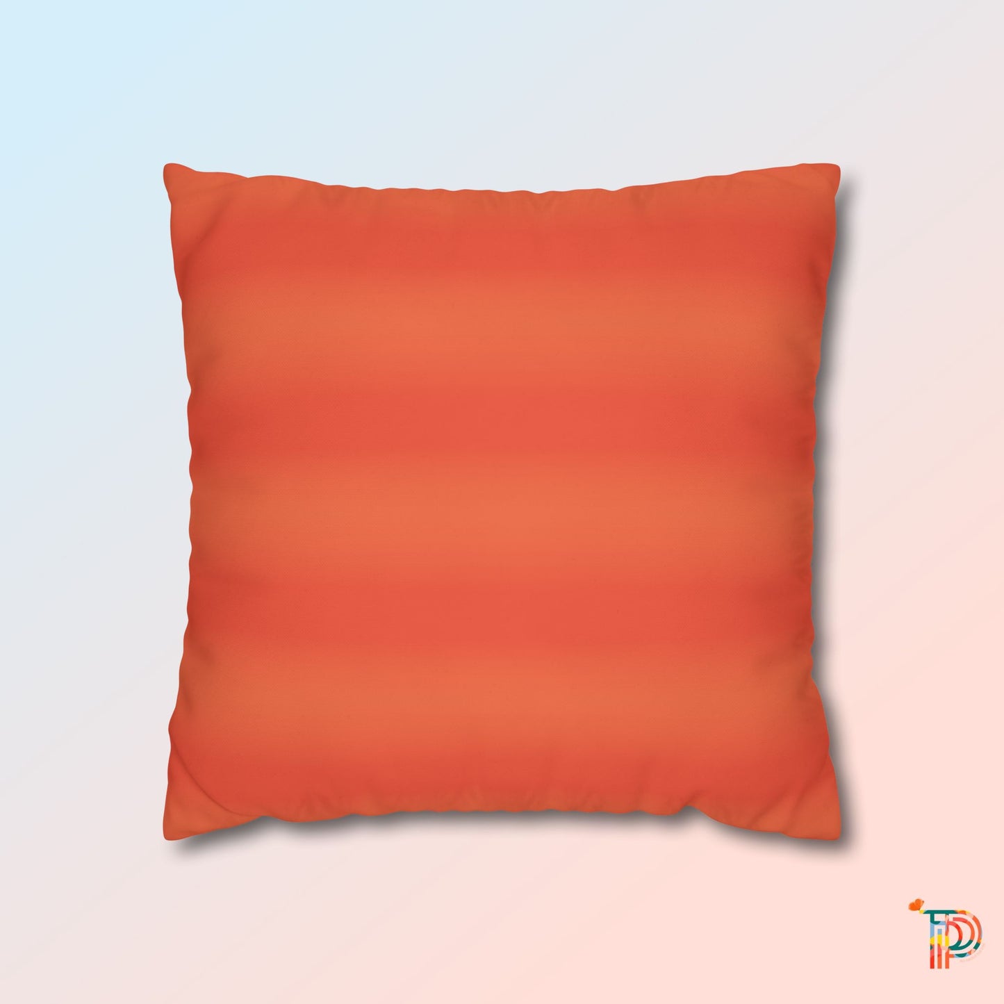 Brush Stroke Square Poly Canvas Pillowcase