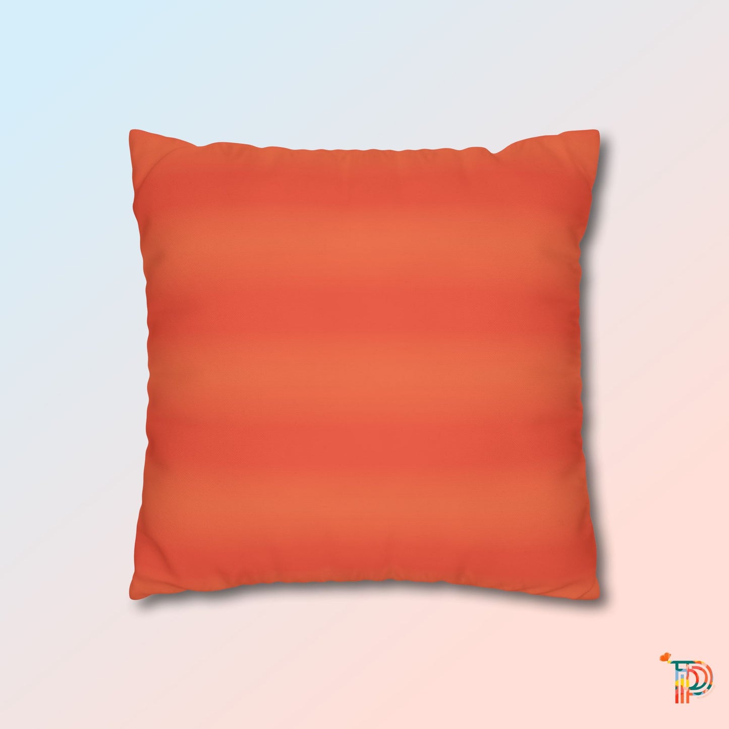 Brush Stroke Square Poly Canvas Pillowcase