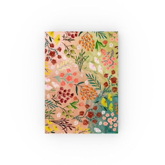 Colourful Floral Hard Backed Cover Journal