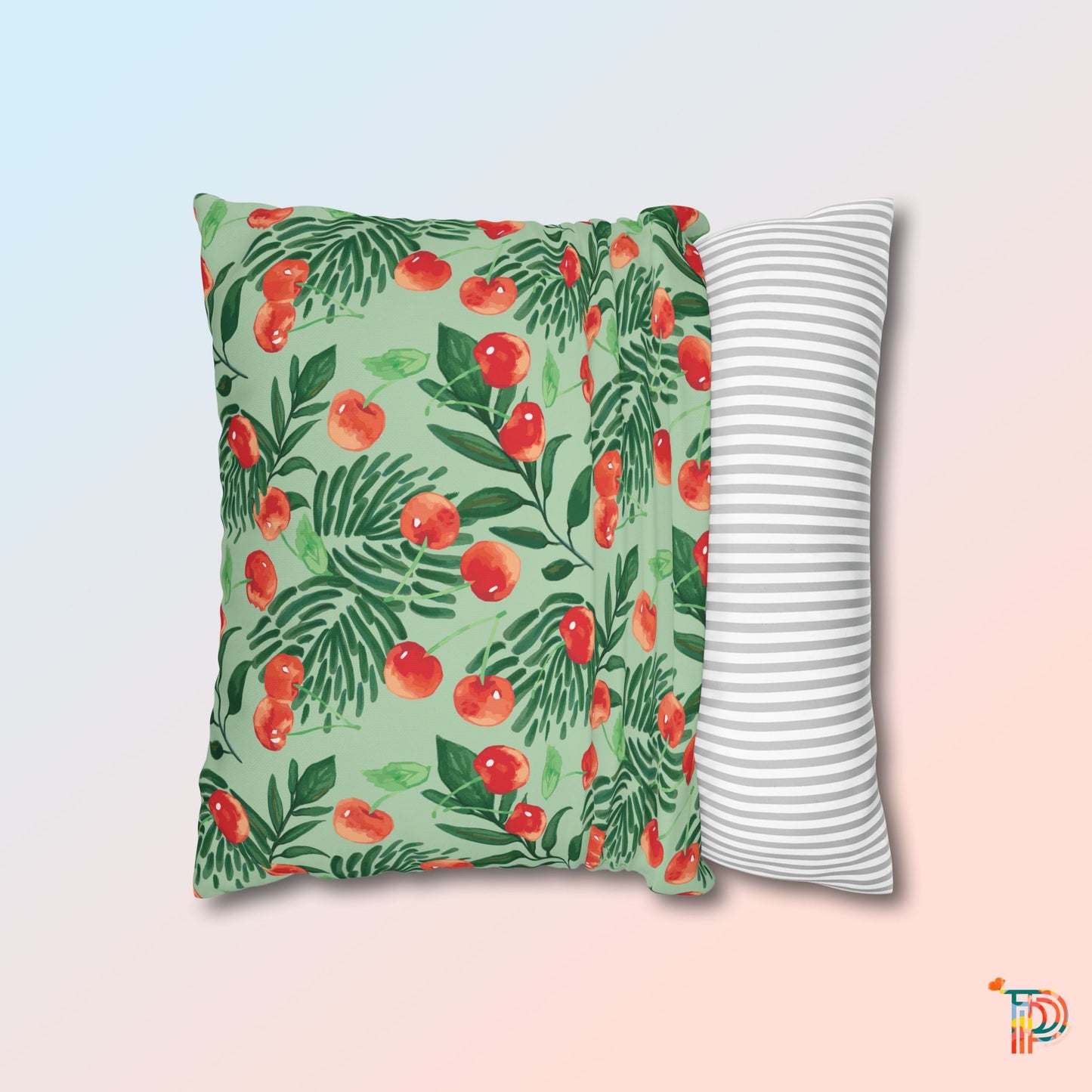 Square Pillowcase Christmas Floral