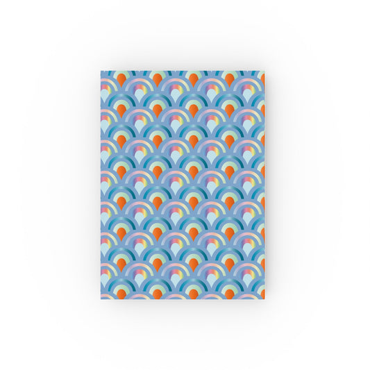 Blue Printed Hard Backed Journal