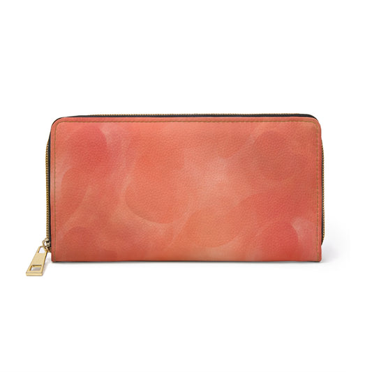 Peach Fuzz Zipper Wallet