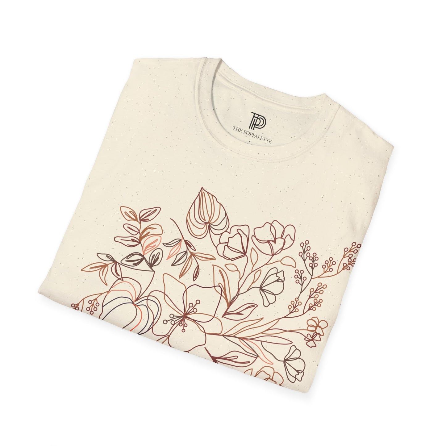 Oversized Floral Women T-Shirt - Soft and Comfy Fit