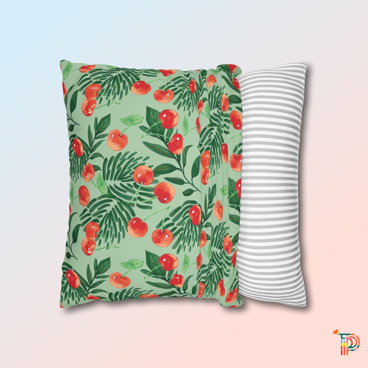 Square Pillowcase Christmas Floral