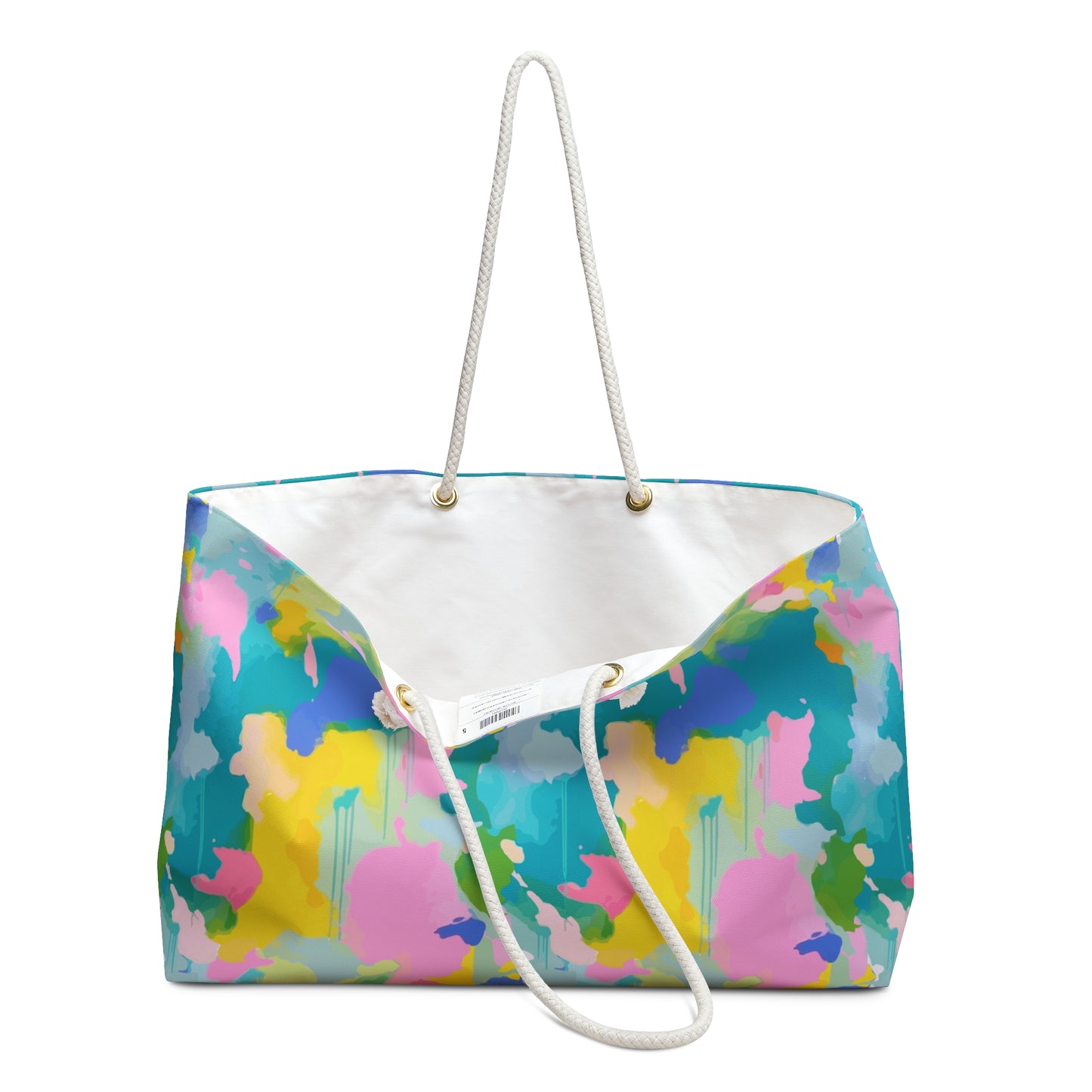 Vibrant Abstract Paint Weekender Bag