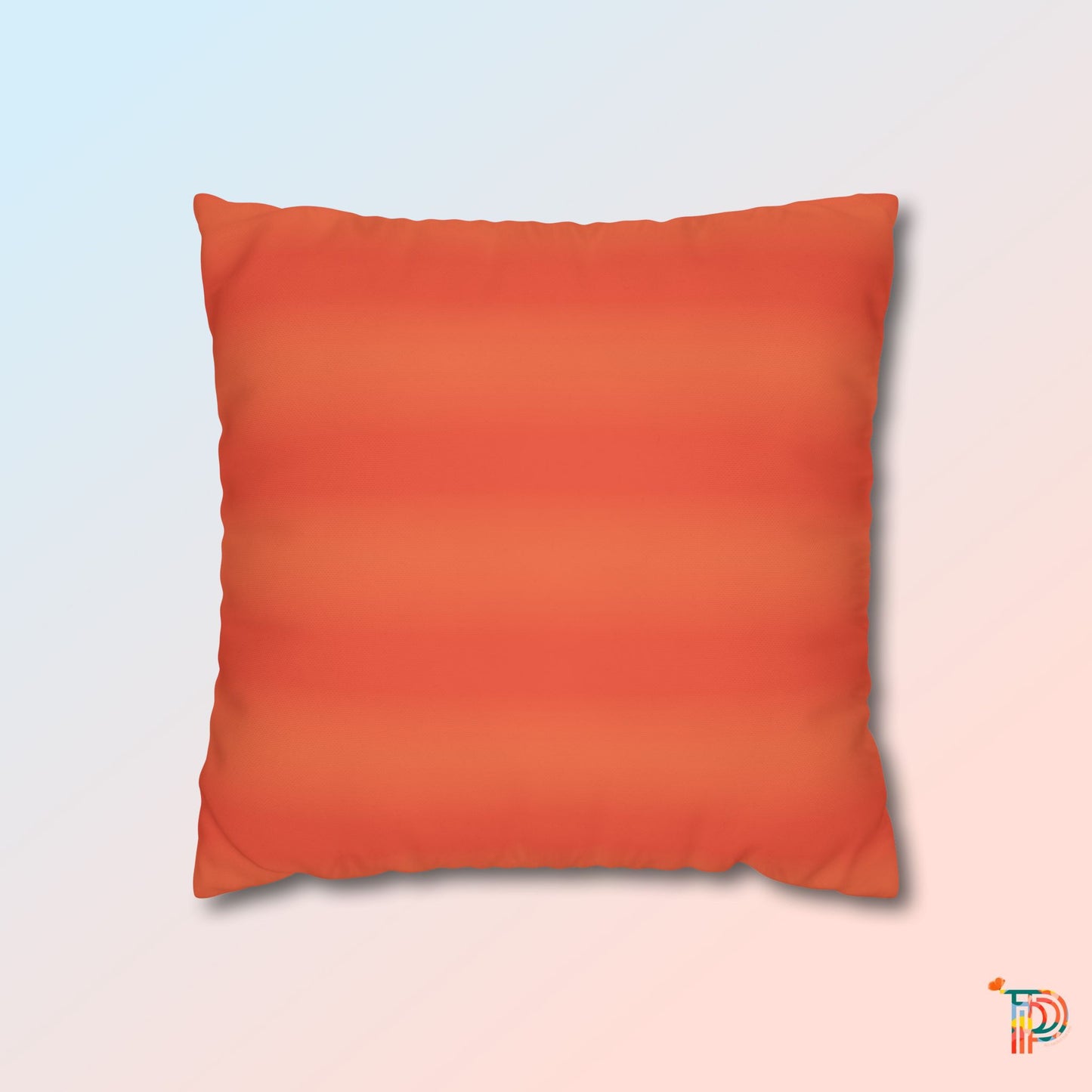 Brush Stroke Square Poly Canvas Pillowcase