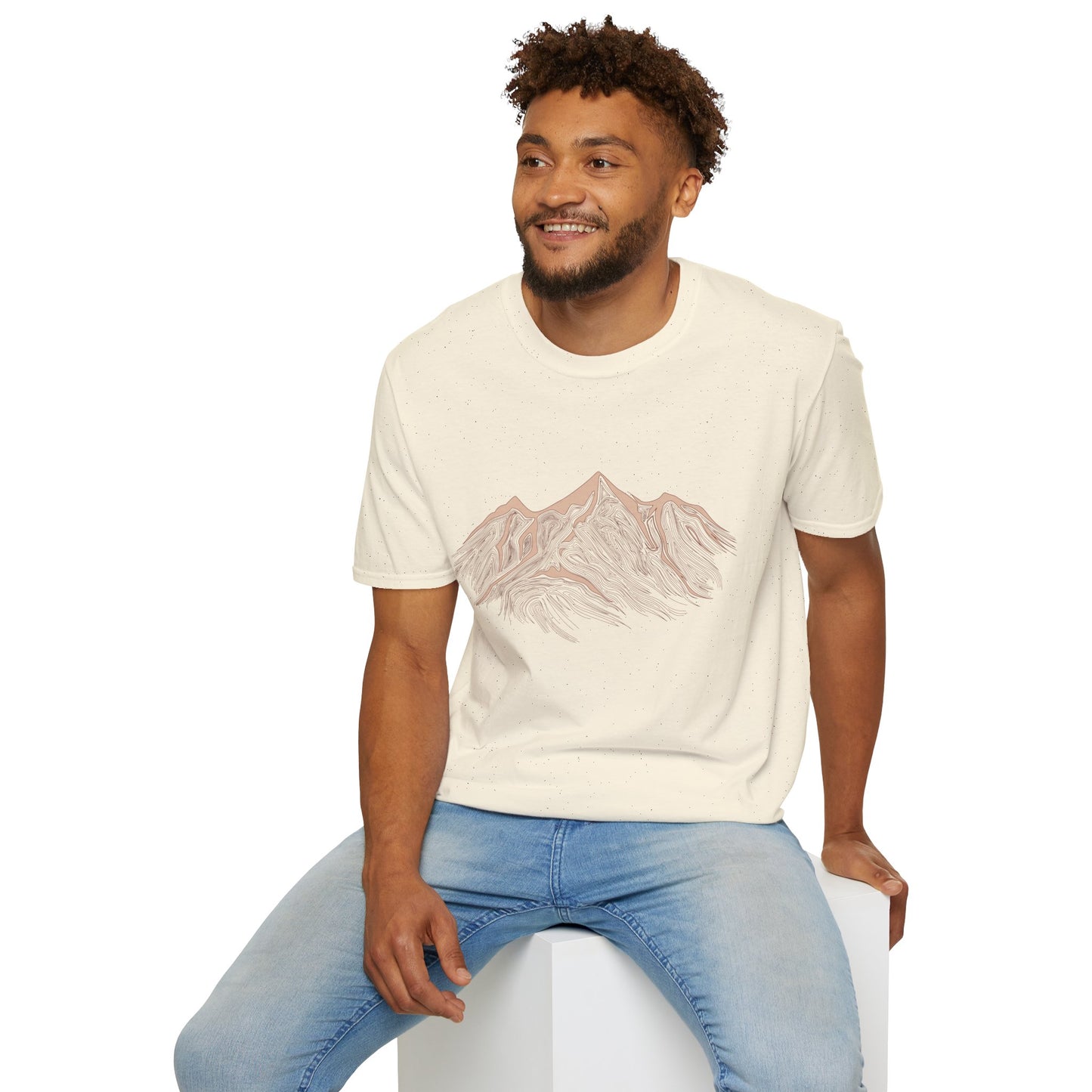 Sketched Mountain Graphic Men T-Shirt