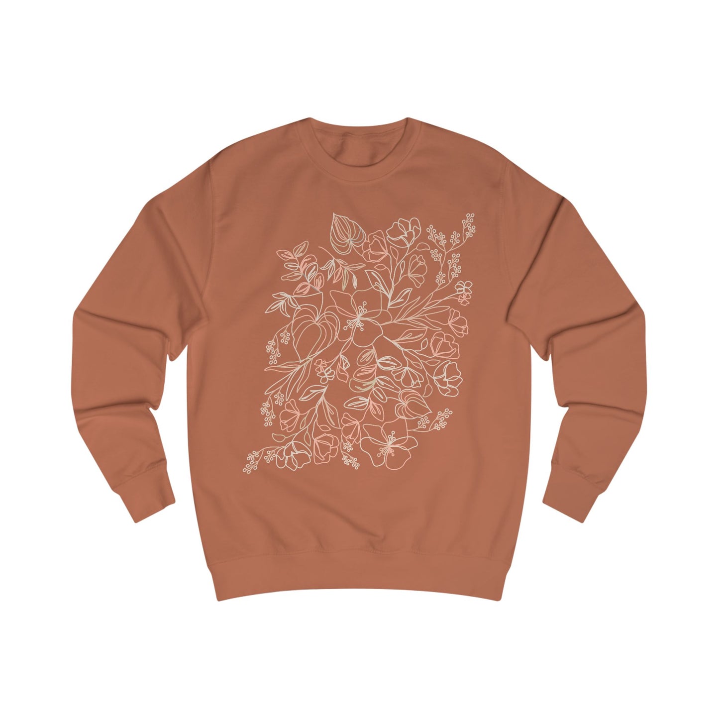 Cozy Autumn/Winter Vibes- Ginger Biscuit Floral Women's Sweatshirt