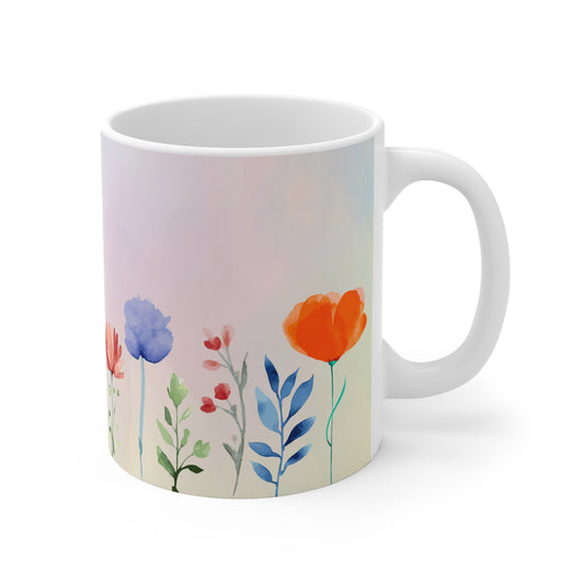 Pastel Rainbow Summer Vibe 11oz Coffee Mug