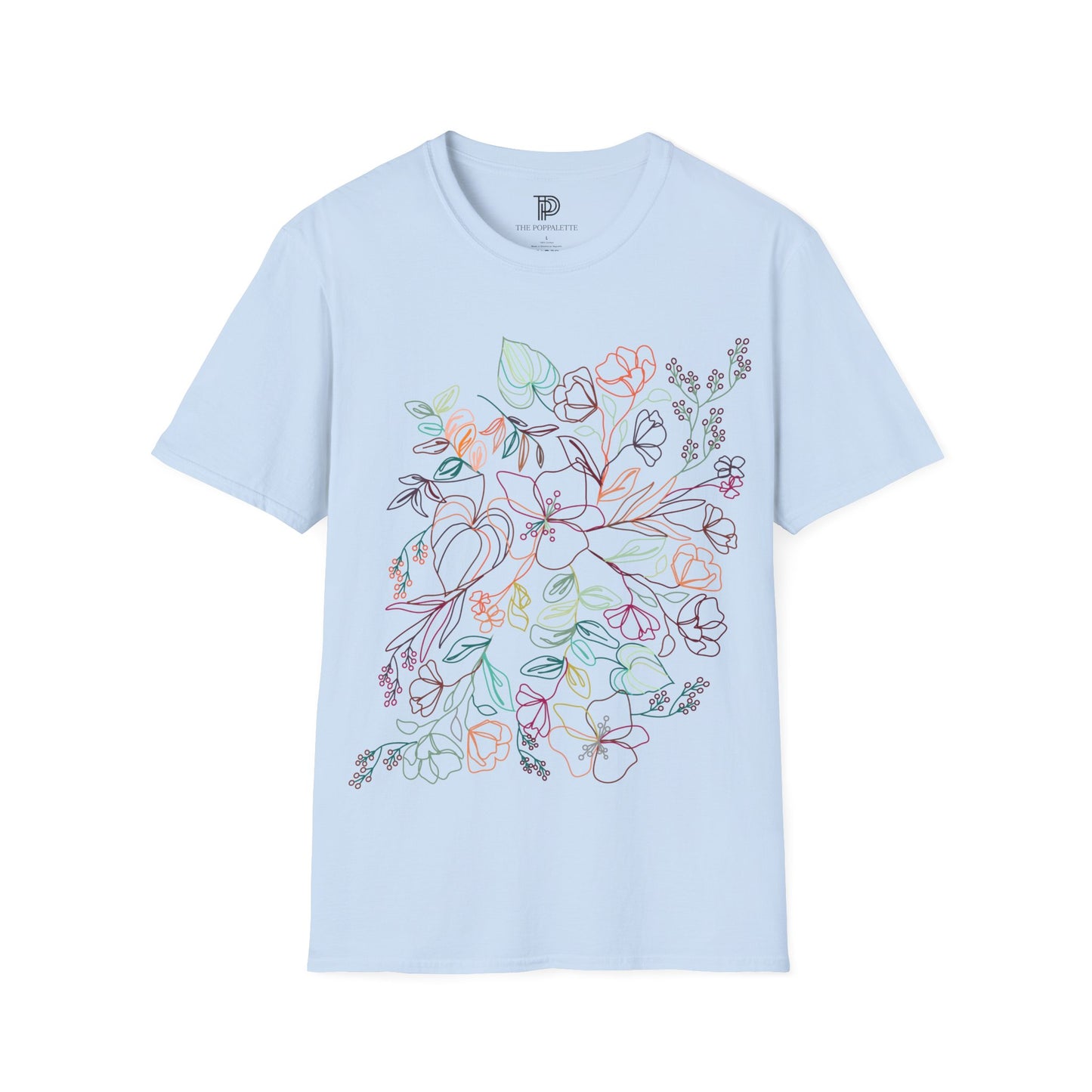 Oversized Floral Women T-Shirt - Soft and Comfy Fit