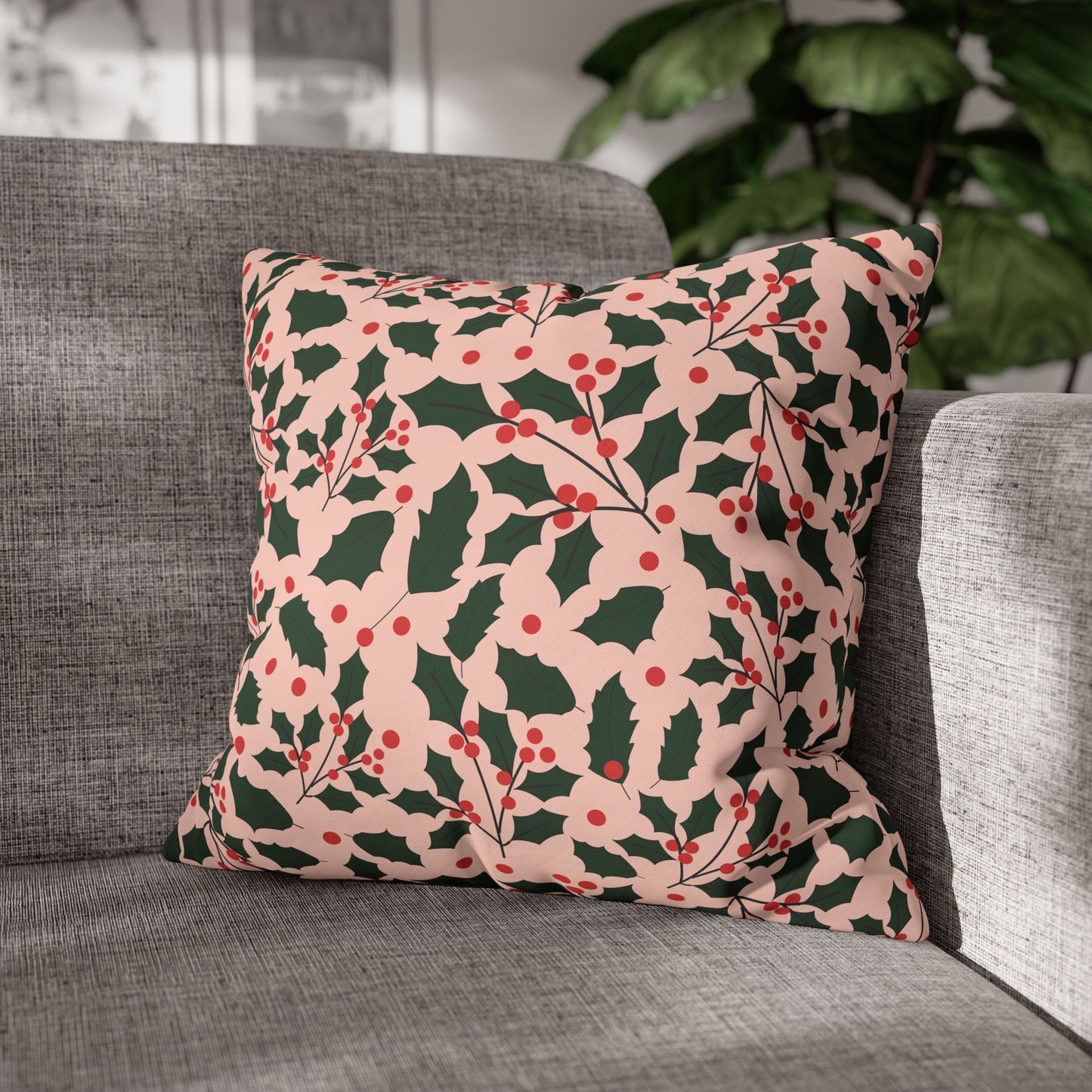 Christmas Floral Pillowcase