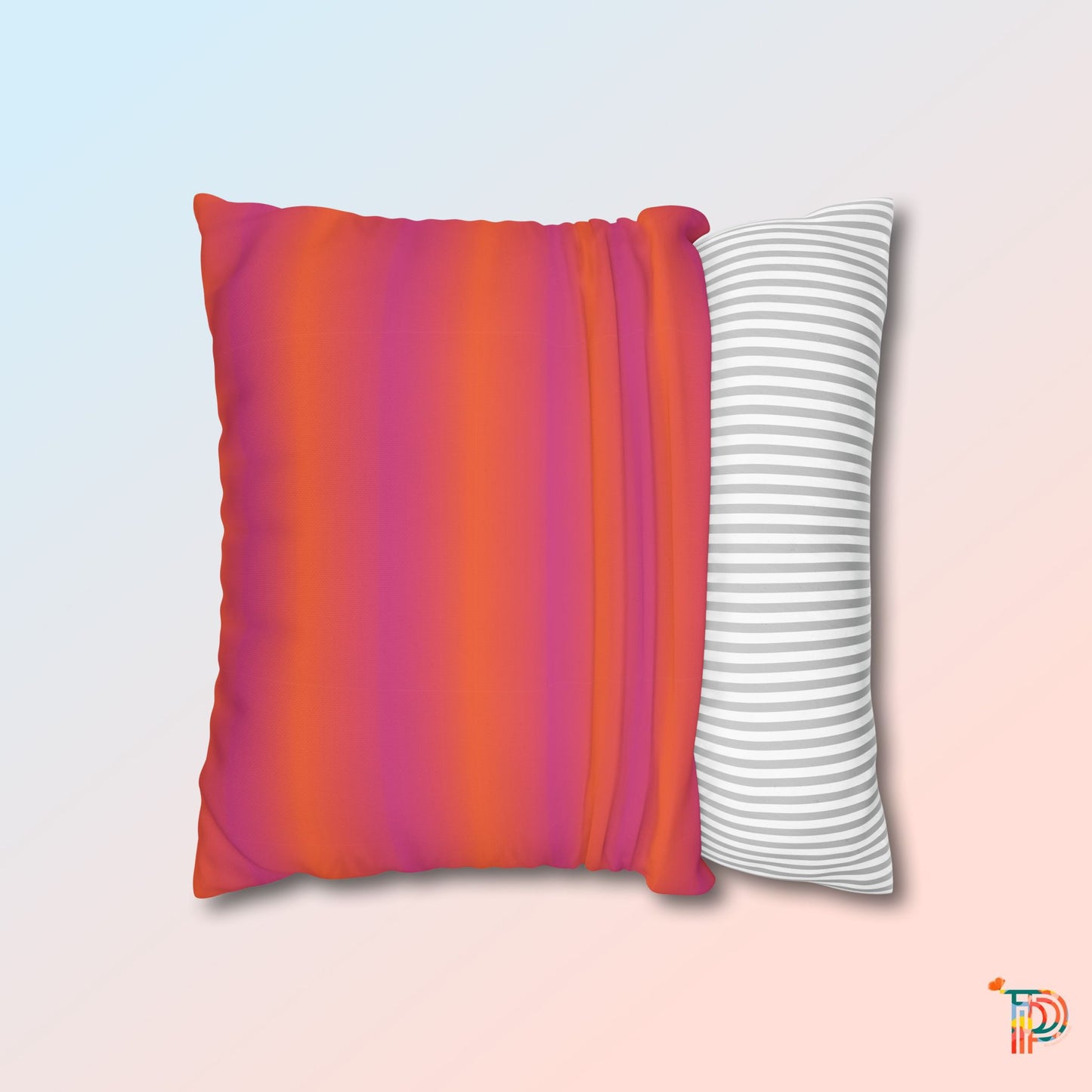 Pink Orange Ombre Pillowcase