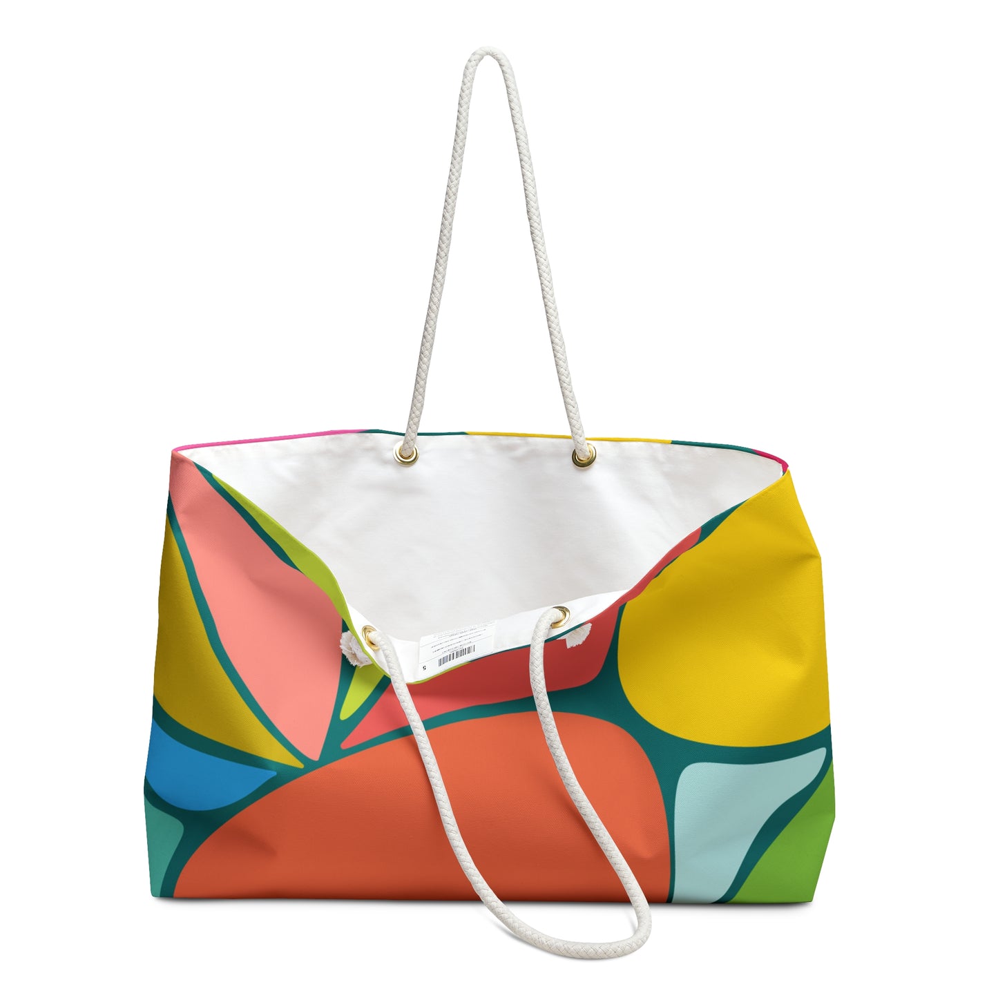 Abstract Colour Block Weekender Bag