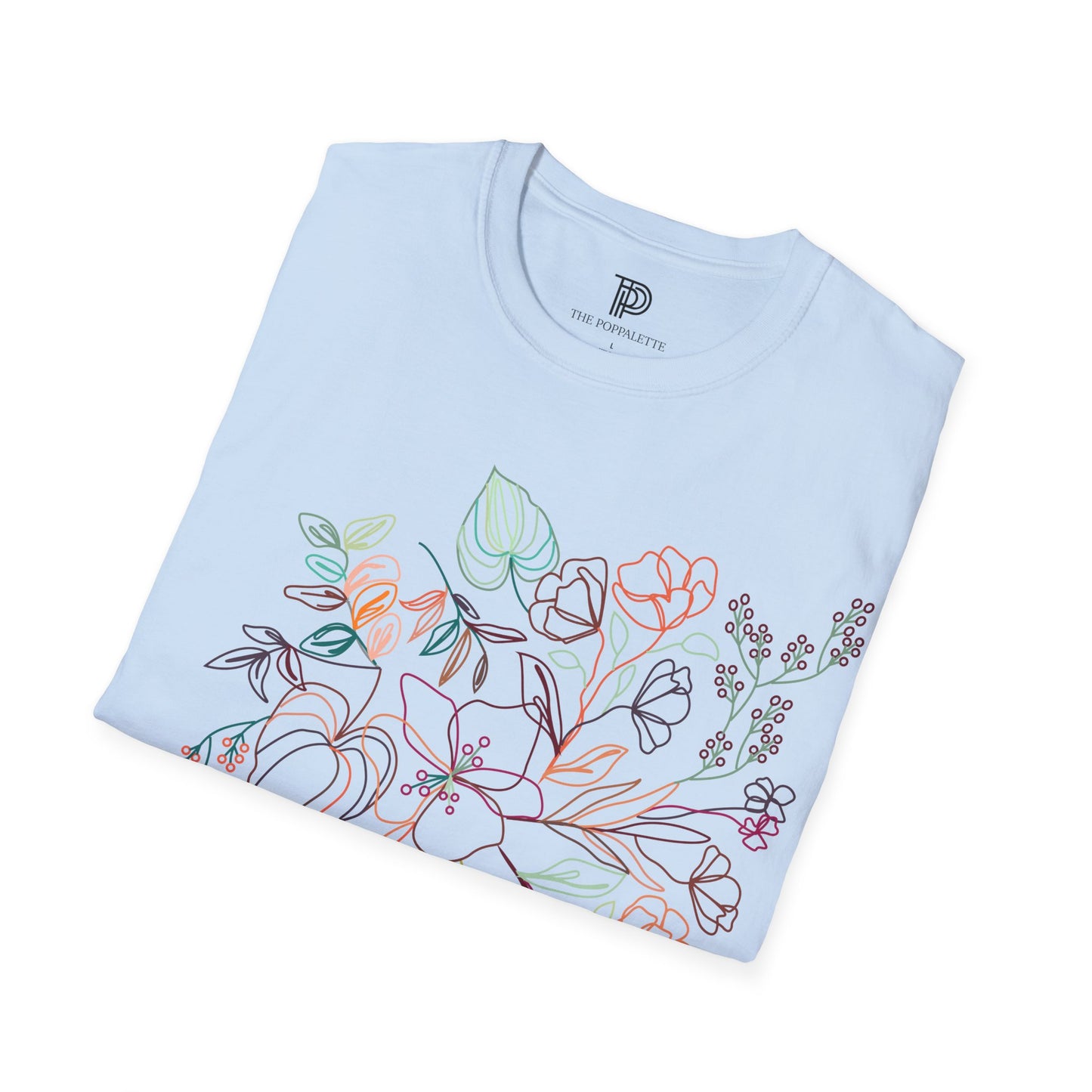 Oversized Floral Women T-Shirt - Soft and Comfy Fit