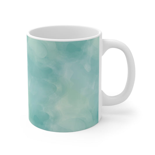 Cloudy Teal 11oz Coffee Mug