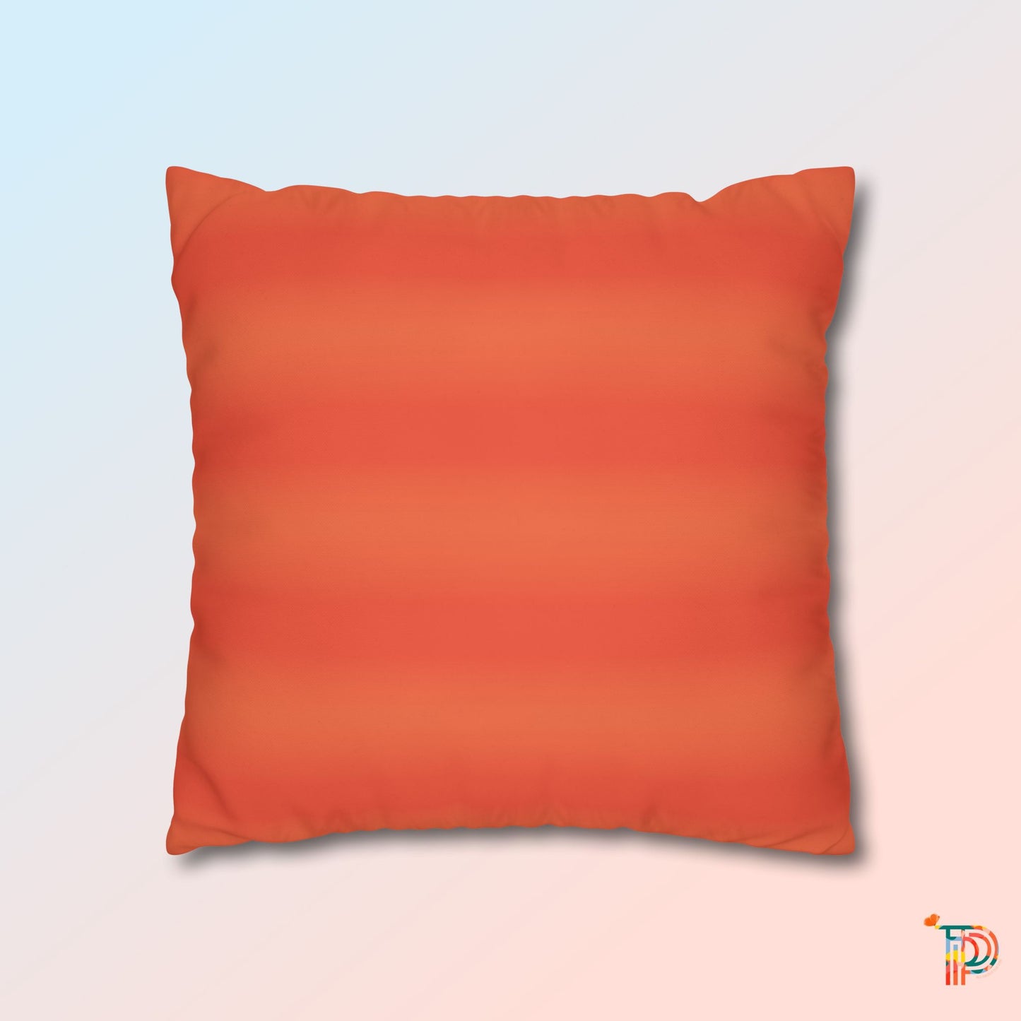 Brush Stroke Square Poly Canvas Pillowcase