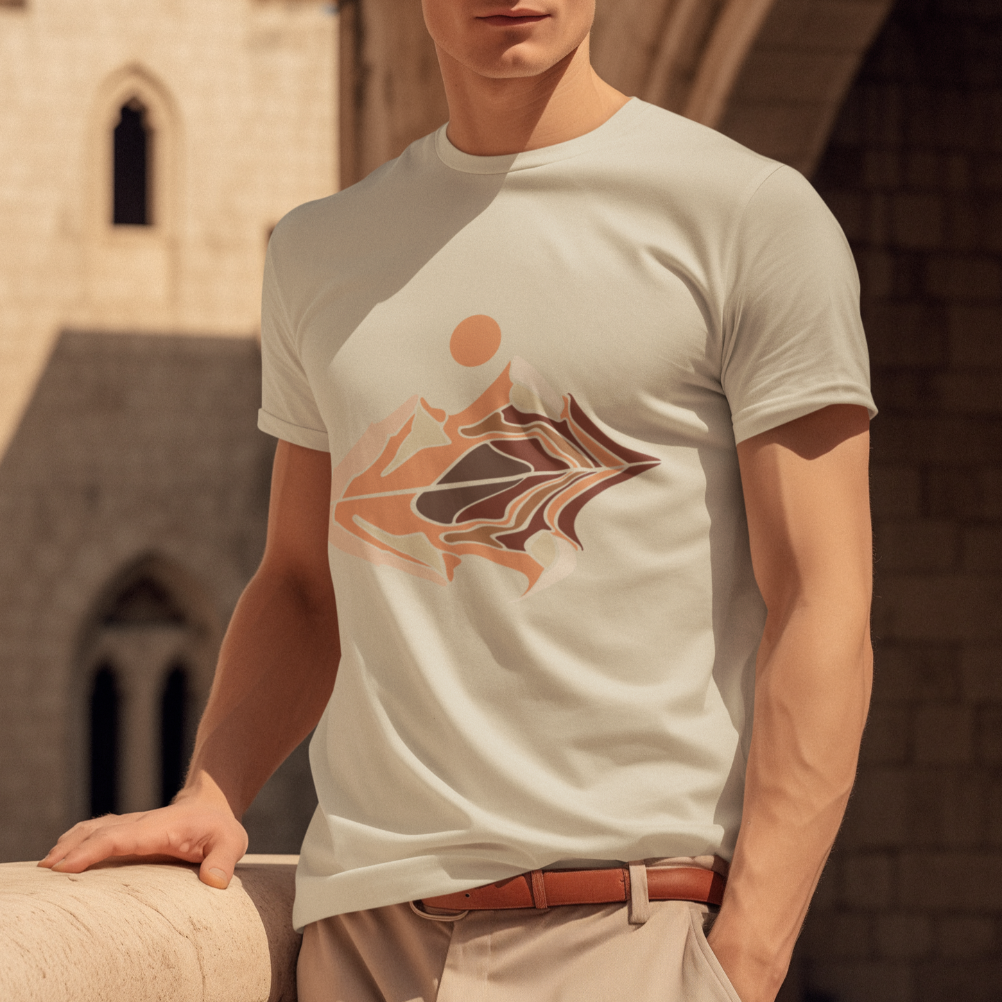 Sunset Graphic Men T-Shirt